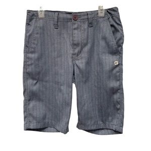 Quiksilver Youth Boys Casual Shorts, Blue Striped Size 26/12